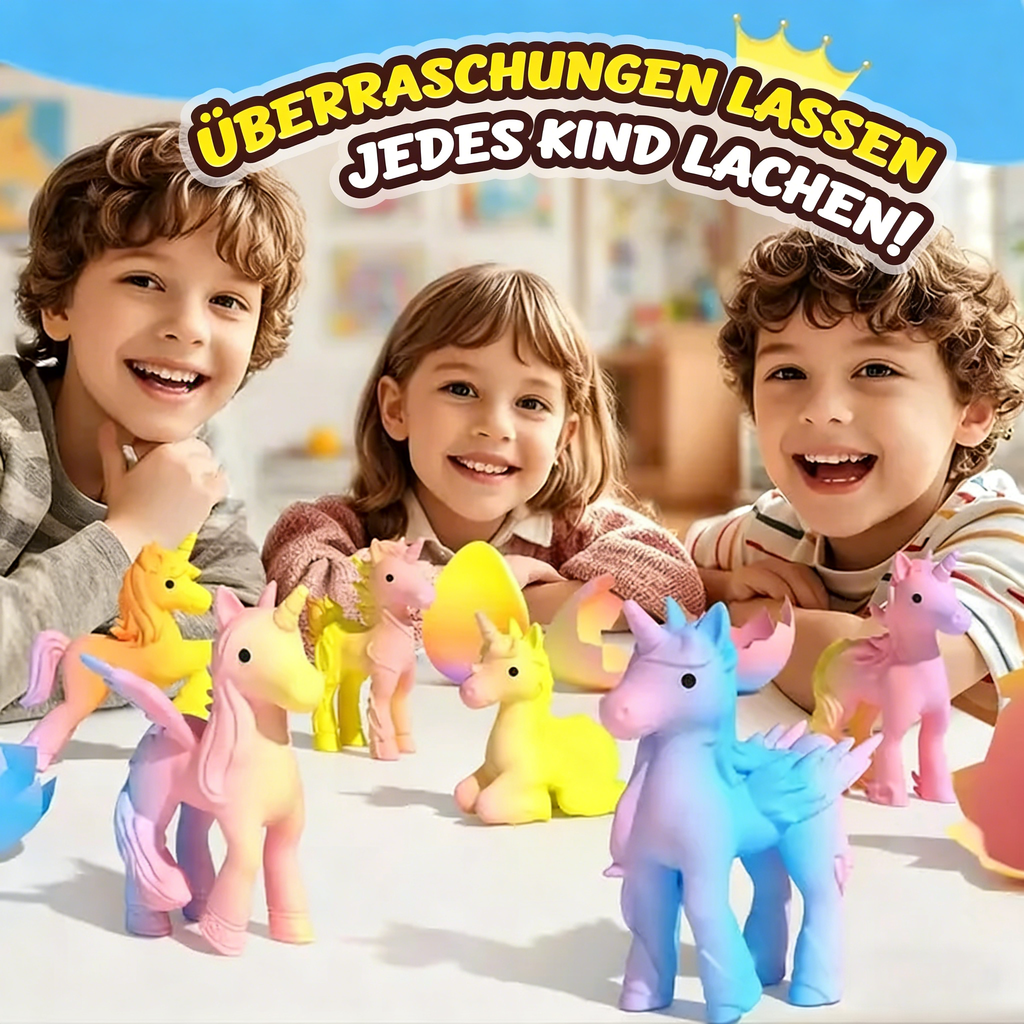 🦄Magische Einhorn-Eier zum Schlüpfen✨6er-Pack Zauber & Überraschung💦Wasser – Wachsen & Freude entfachen