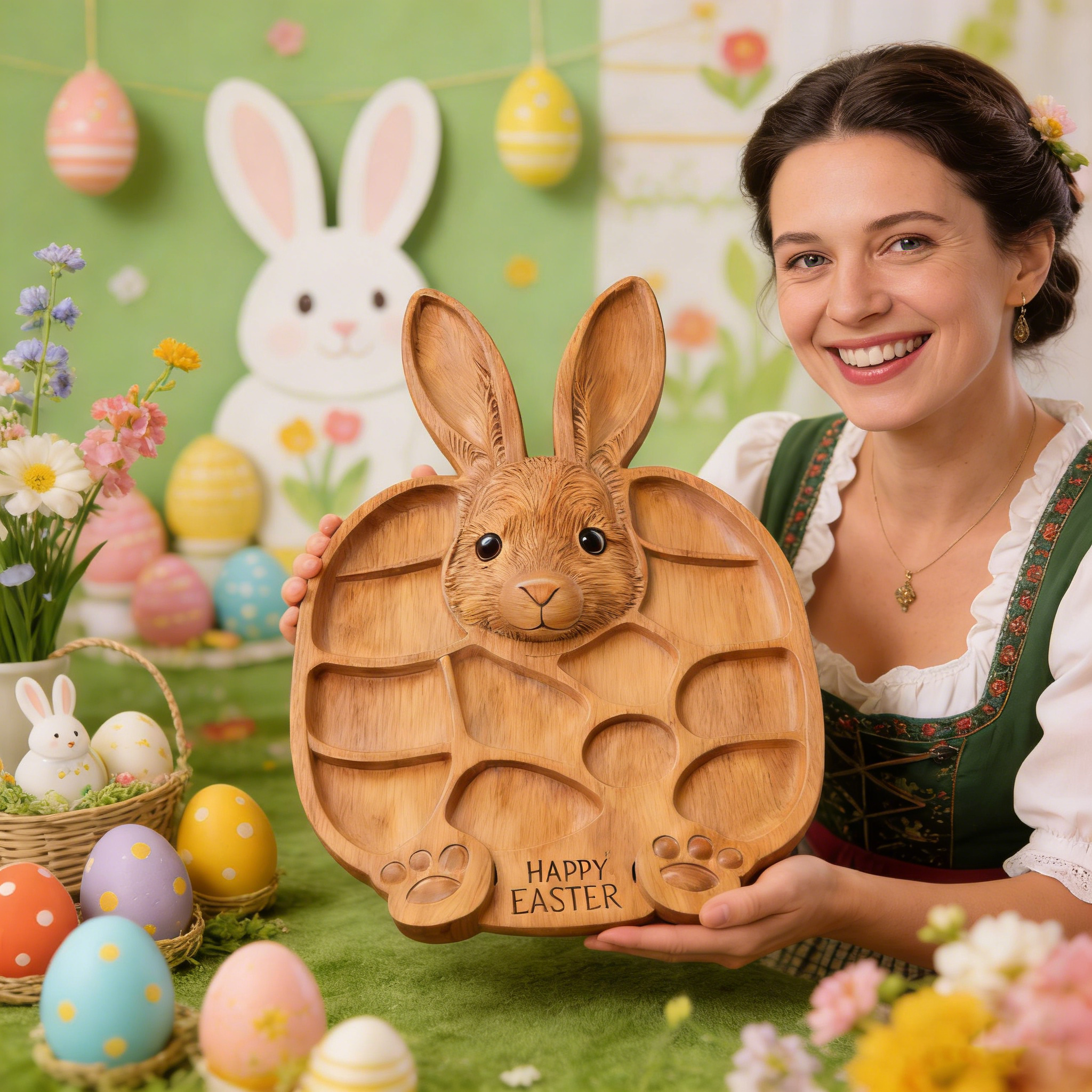 🐰💕Osterhasen-Holz-Charcuterie-Brett