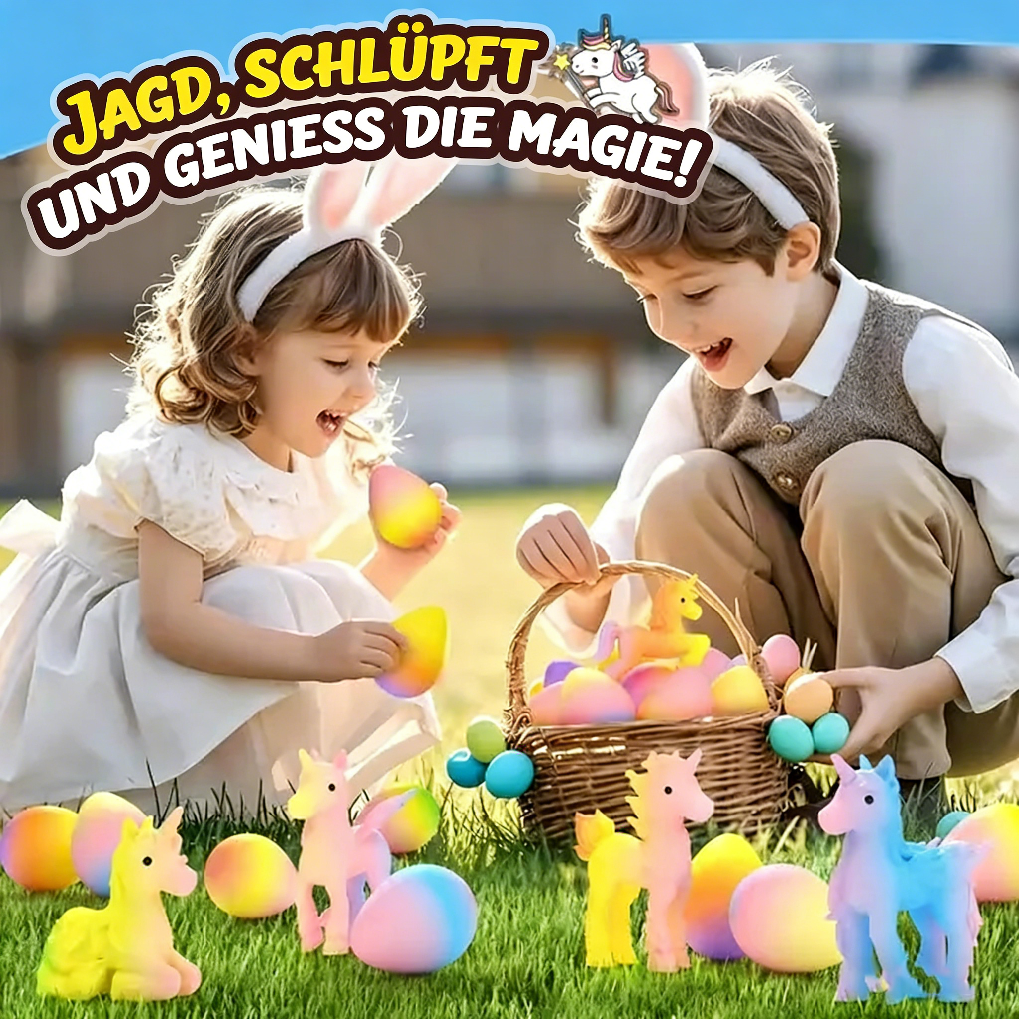 🦄Magische Einhorn-Eier zum Schlüpfen✨6er-Pack Zauber & Überraschung💦Wasser – Wachsen & Freude entfachen