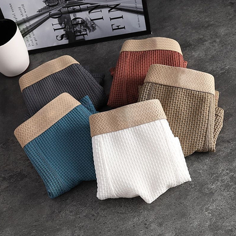 🔥Letzter Tag: 60 %❄️Herren-Boxershorts aus Eisseide, einfarbig, bequem und atmungsaktiv