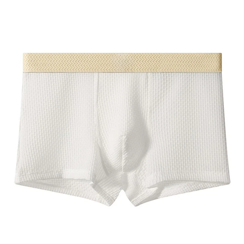 🔥Letzter Tag: 60 %❄️Herren-Boxershorts aus Eisseide, einfarbig, bequem und atmungsaktiv
