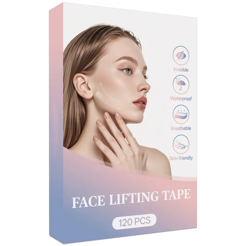 120 Pcs Waterproof Instant Face Lift Ultra-Thin Invisible Beauty Tape -Effective For 10 Hours