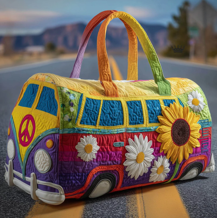 Gesteppte Reisetasche „Hippie Journey“
