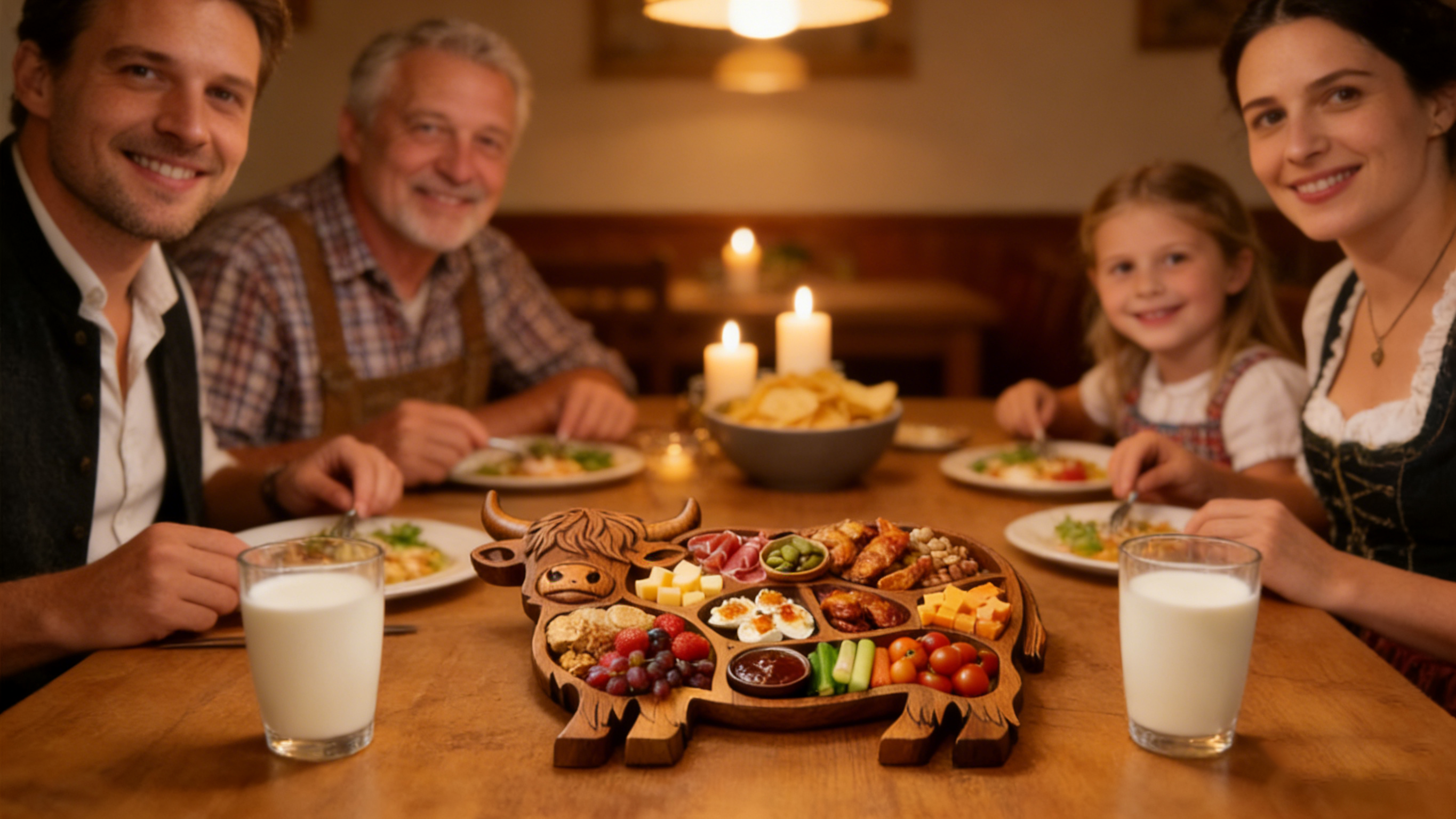🐮 Holz-Charcuterie-Brett aus Hochlandrindfleisch