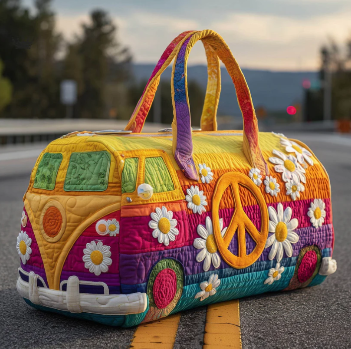 Gesteppte Reisetasche „Hippie Journey“