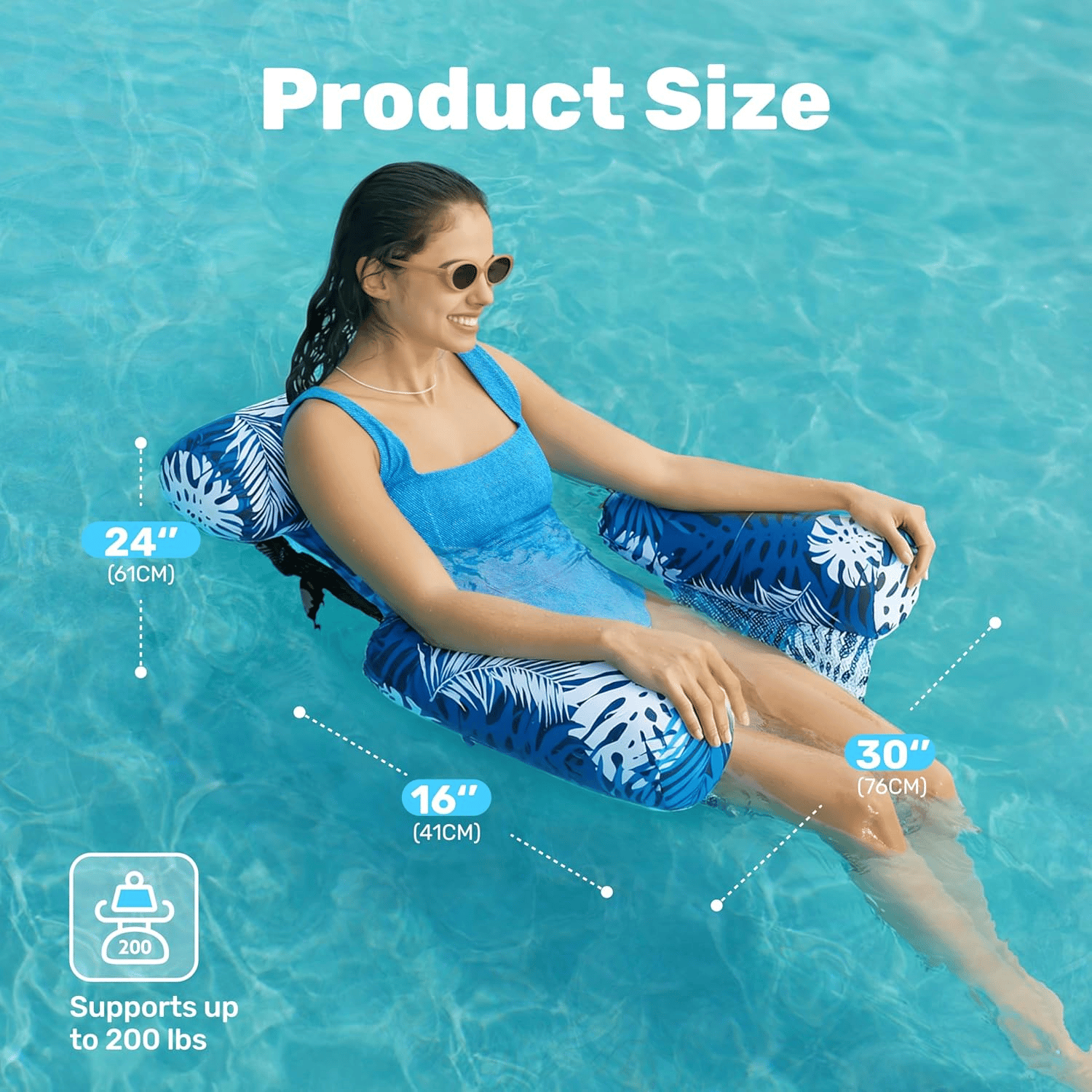 🔥Letzter Tag: 60 %-Aufblasbare Pool-Schwimmhilfen für Erwachsene – Schwimmende Liegestühle 🏖️💦✨