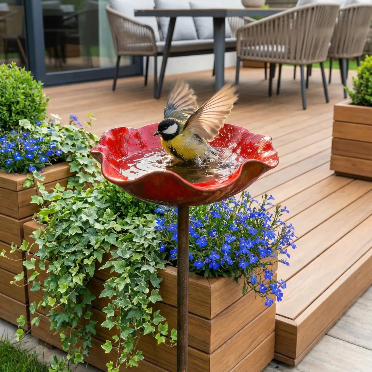 🔥Letzter Tag: 60 %-Handgefertigter Blumenstecker aus Metall für den Garten 🐦