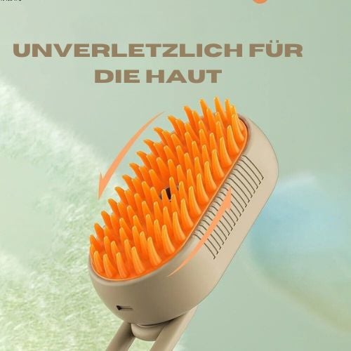 🔥 🐕🐱 3 in 1 Haustier Grooming Dampfbürste für Hunde/Katzen