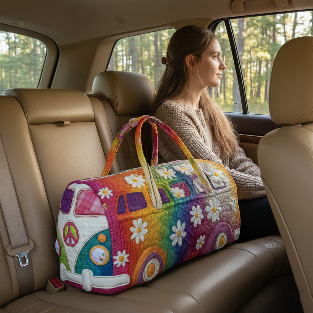 Gesteppte Reisetasche „Hippie Journey“